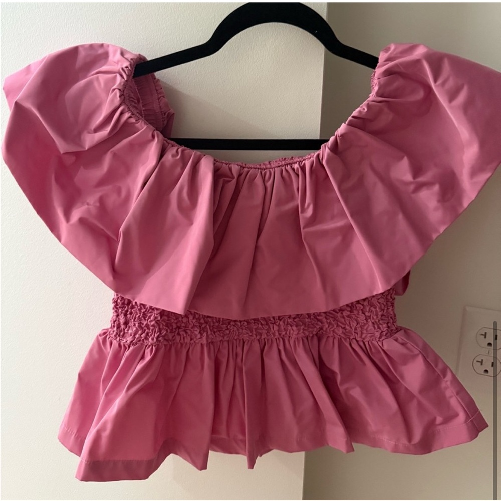 Sea NY Pink Off Shoulder Top Sz S